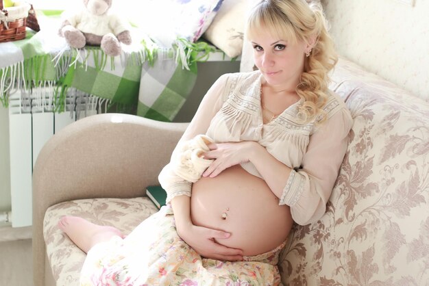 Blonde Pregnant Teen